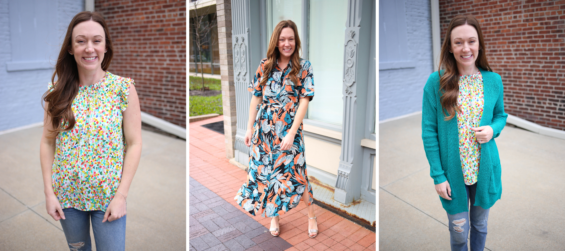 New Spring Dresses, Tops, and Cardigans