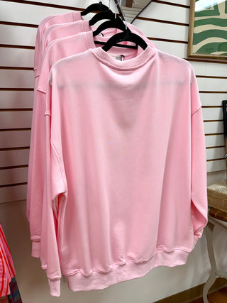 Pink Boho American Flag Sweatshirt | Payton Gilli