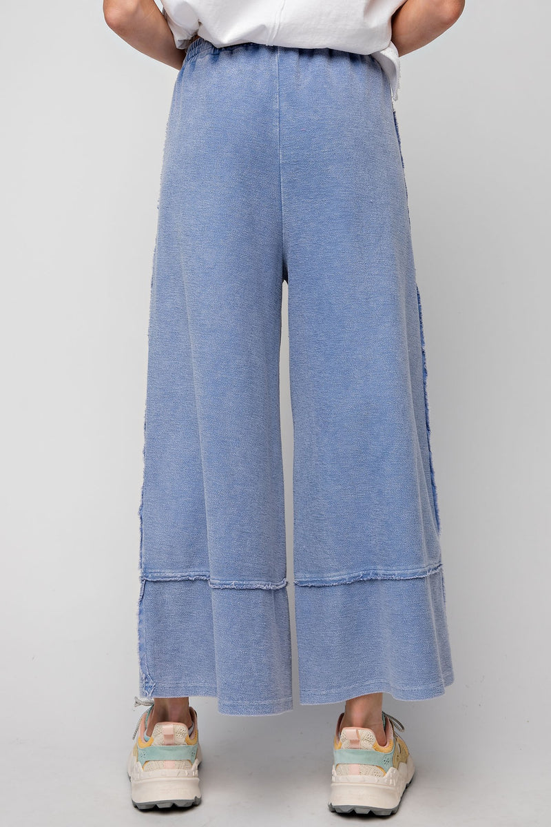 Light Denim Mineral Wash Wide Leg Pant | Boutique Elise | Cassie Easel