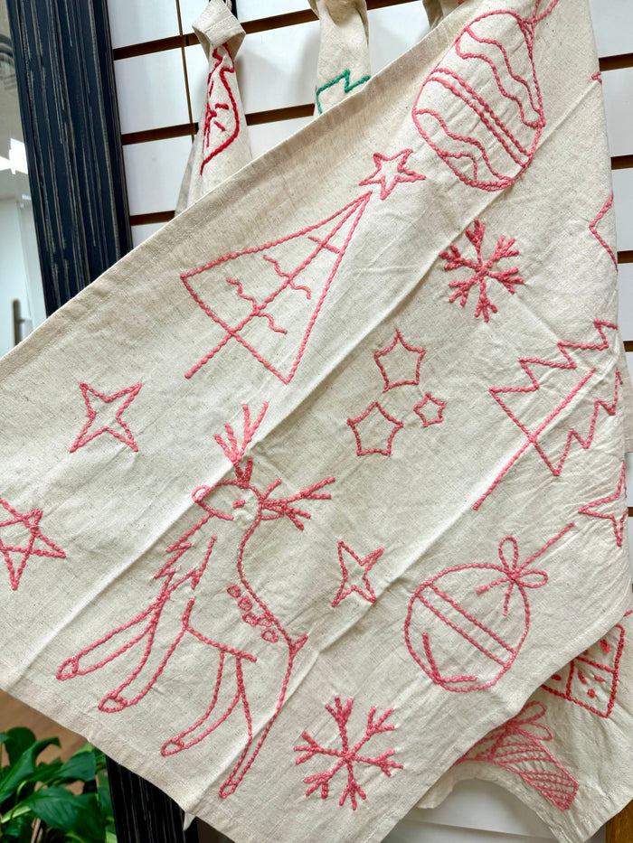 Seasonal Linen Tea Towel Creative Co-op