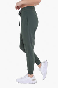 womens forest green jogger pants