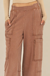 Mineral Wash Wide Leg Lounge Pants | Boutique Elise | Baker Hyfve