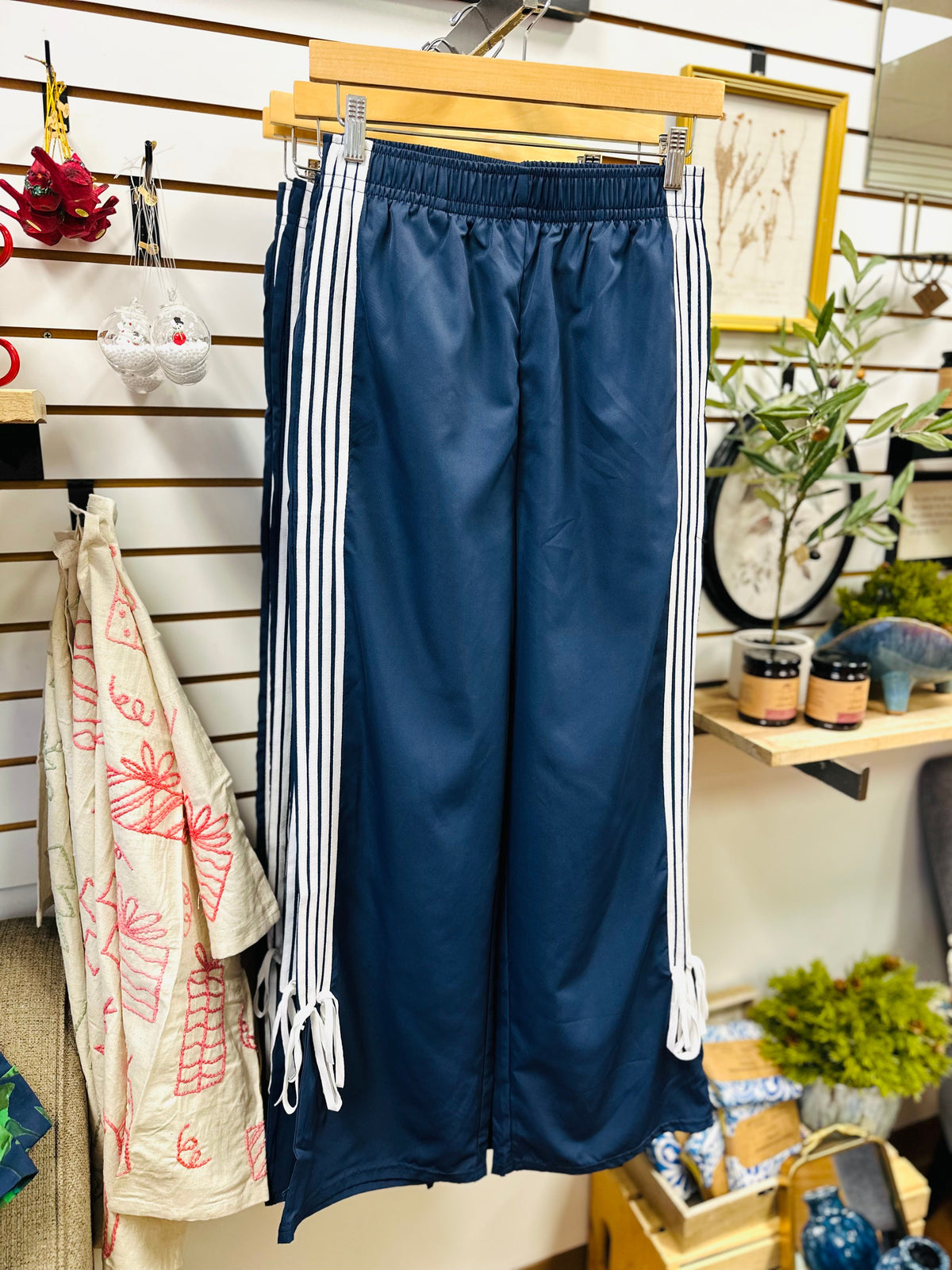 Navy Stripe Track Pants | Alex Very J