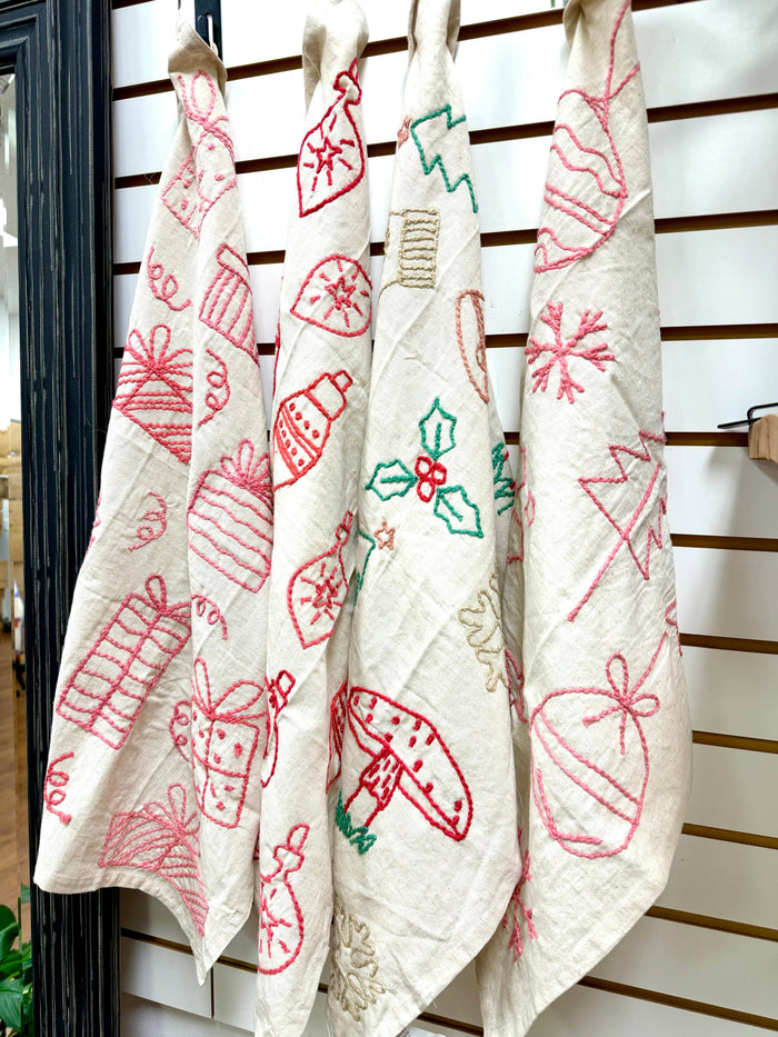 Seasonal Linen Tea Towel Creative Co-op