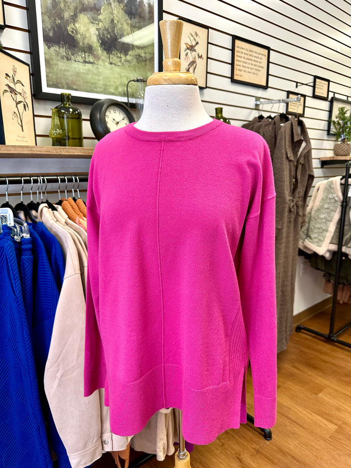 Long Sleeve Pink Sweater | Boutique Elise | Layla Staccato