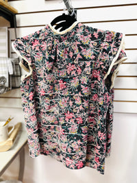 Floral Embroidered Fringe Detail Top | Emery Voy