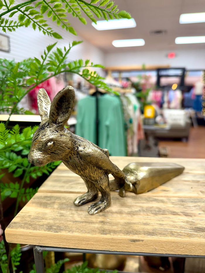 Gold Rabbit Door Stop PD Home & Gift