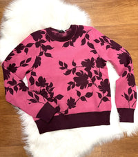 Rose Pink Floral Jacquard Sweater | Boutique Elise | Rosie Staccato