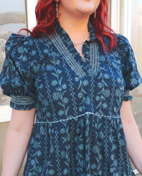 Blue Floral Mini Dress | Boutique Elise | Jean Entro
