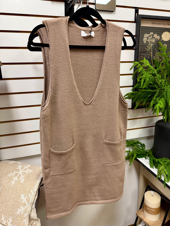 Mocha Sweater Shirt Dress | Shannon Hyfve
