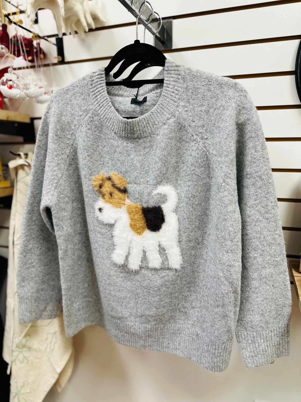 Heather Grey Dog Sweater Dreamers