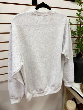 Book Worm Crewneck Graphic Sweatshirt Pressed