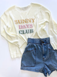 Sunny Days Club Lightweight Sweater | Boutique Elise Gilli