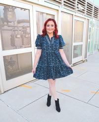 Blue Floral Mini Dress | Boutique Elise | Jean Entro