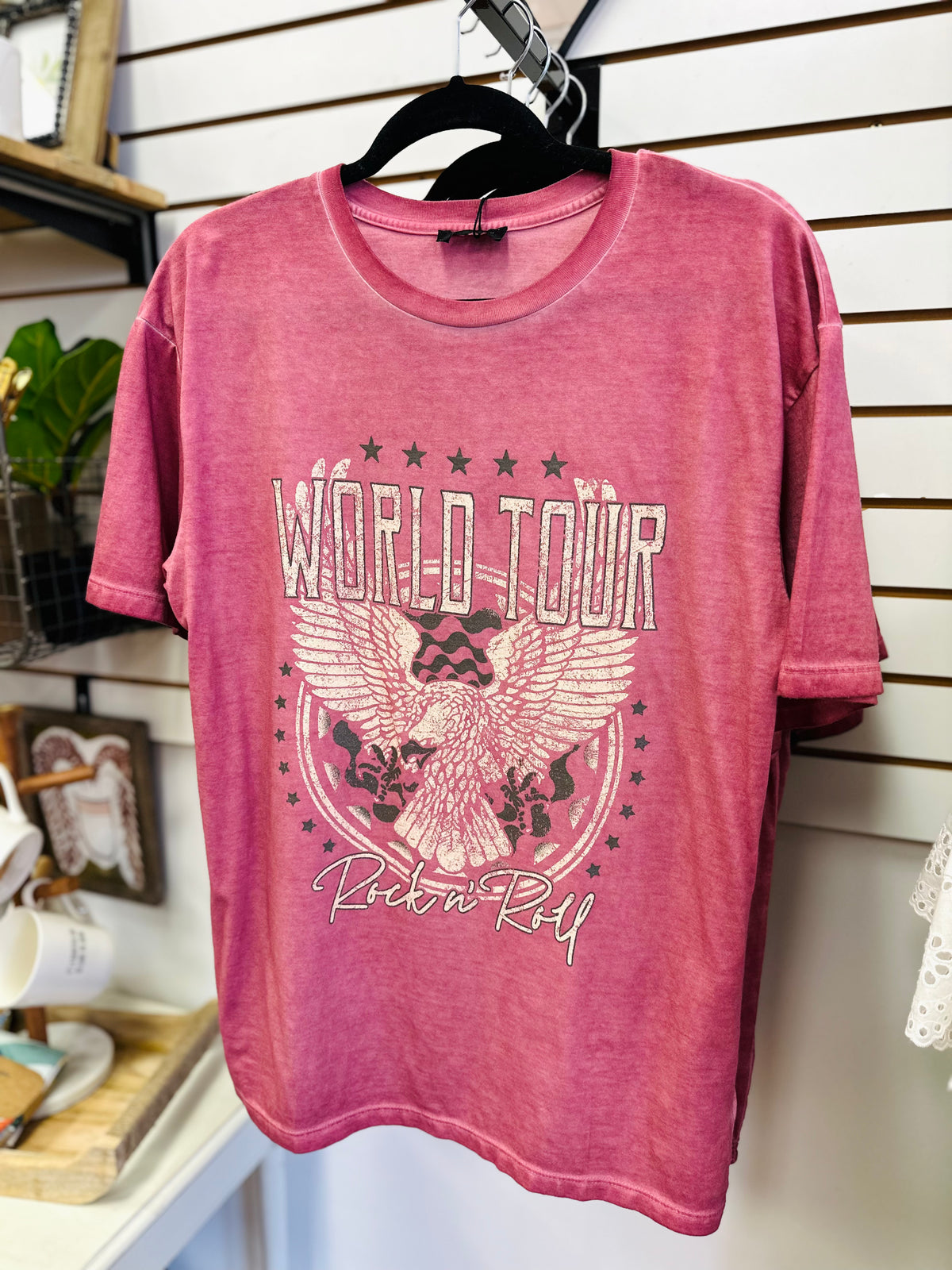 World Tour Rock n Roll Oversized Graphic Tee zutter