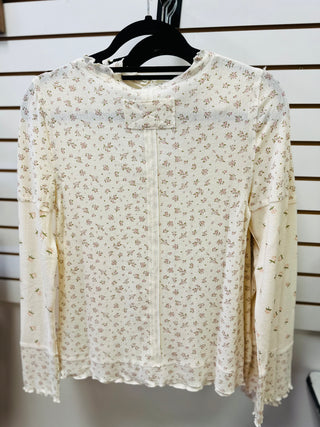 Pink Mini Floral Print Long Sleeve | Maggie Very J