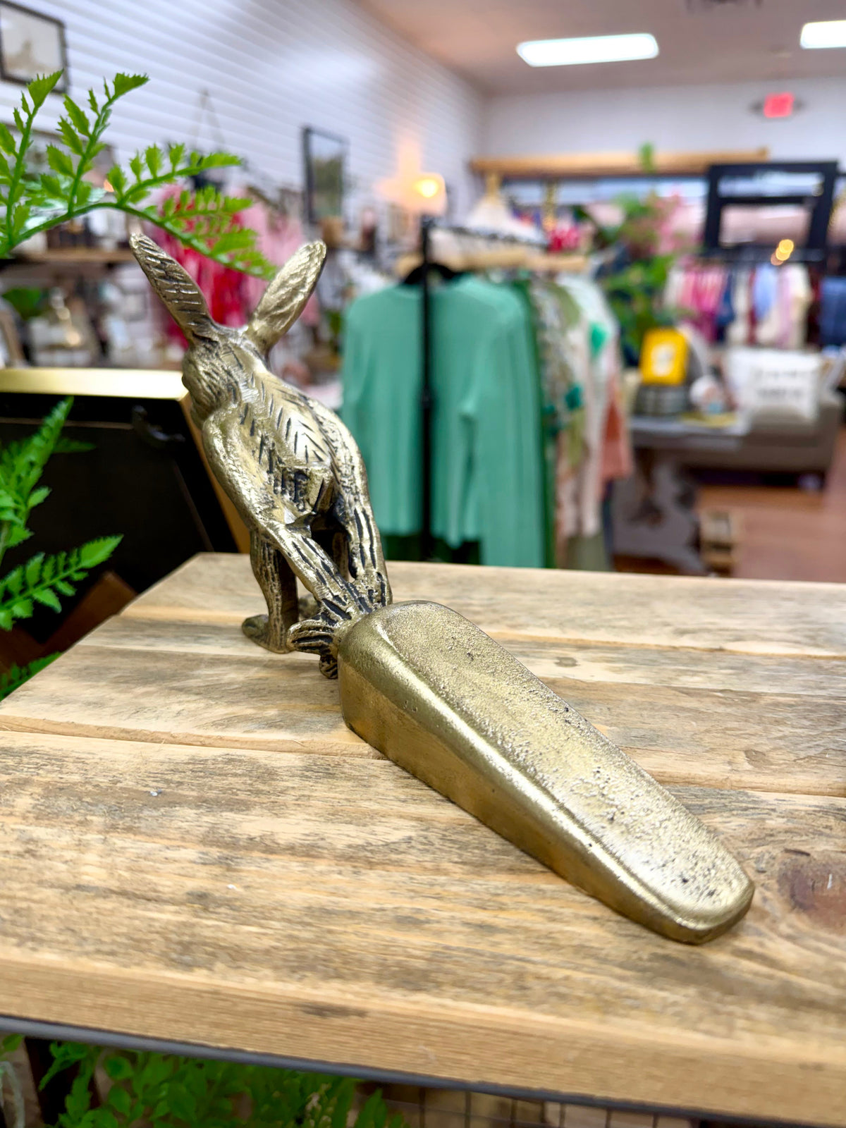 Gold Rabbit Door Stop PD Home & Gift