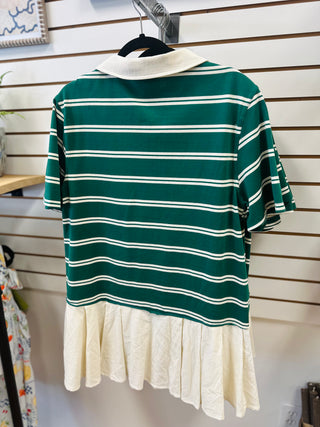 Green Stripe Rugby Dress | Rory Very J