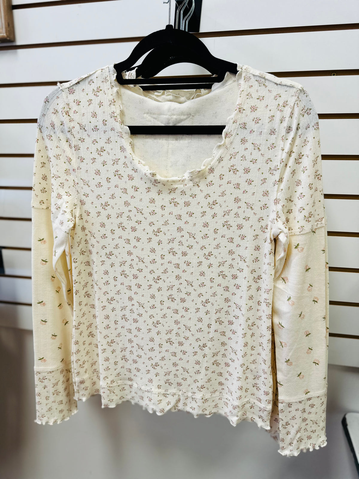 Pink Mini Floral Print Long Sleeve | Maggie Very J