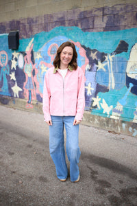 Pink Denim and Corduroy Jacket | Jane