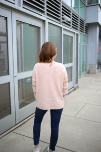 Blush Colorful Stitch Detail Sweater | Boutique Elise | Payton Staccato