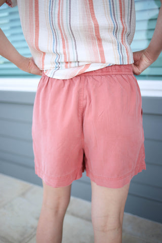 Dusty Coral Classic Cut Shorts | Emily Be Cool