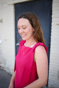 Scarlett Bow Detail Dress | Annie Entro