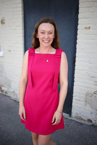 Scarlett Bow Detail Dress | Annie Entro