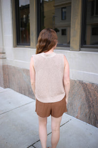 Brown Side Tie Skort | Sienna Staccato