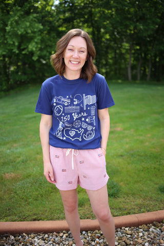 America 250 Years Graphic Tee Pressed