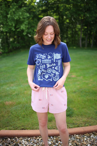 America 250 Years Graphic Tee Pressed