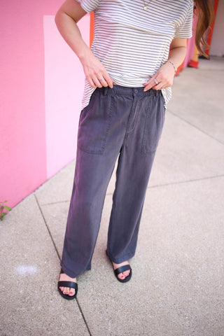 womens charcoal pant