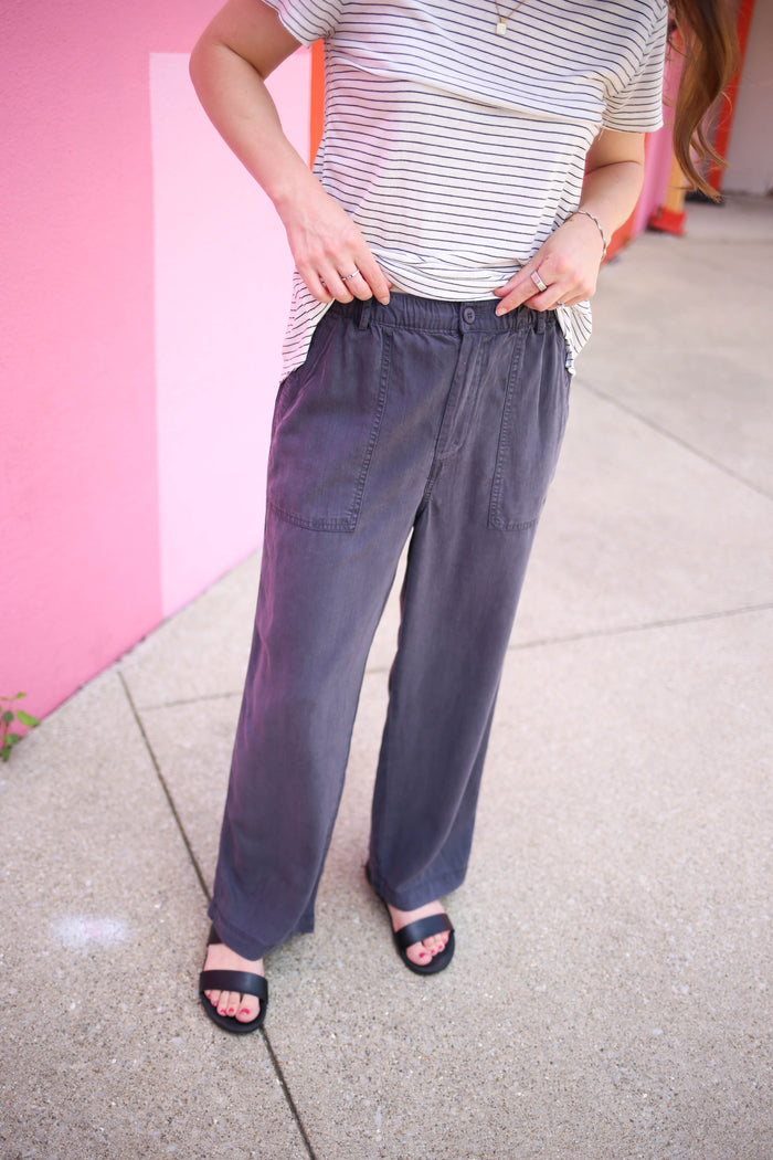 womens charcoal pant