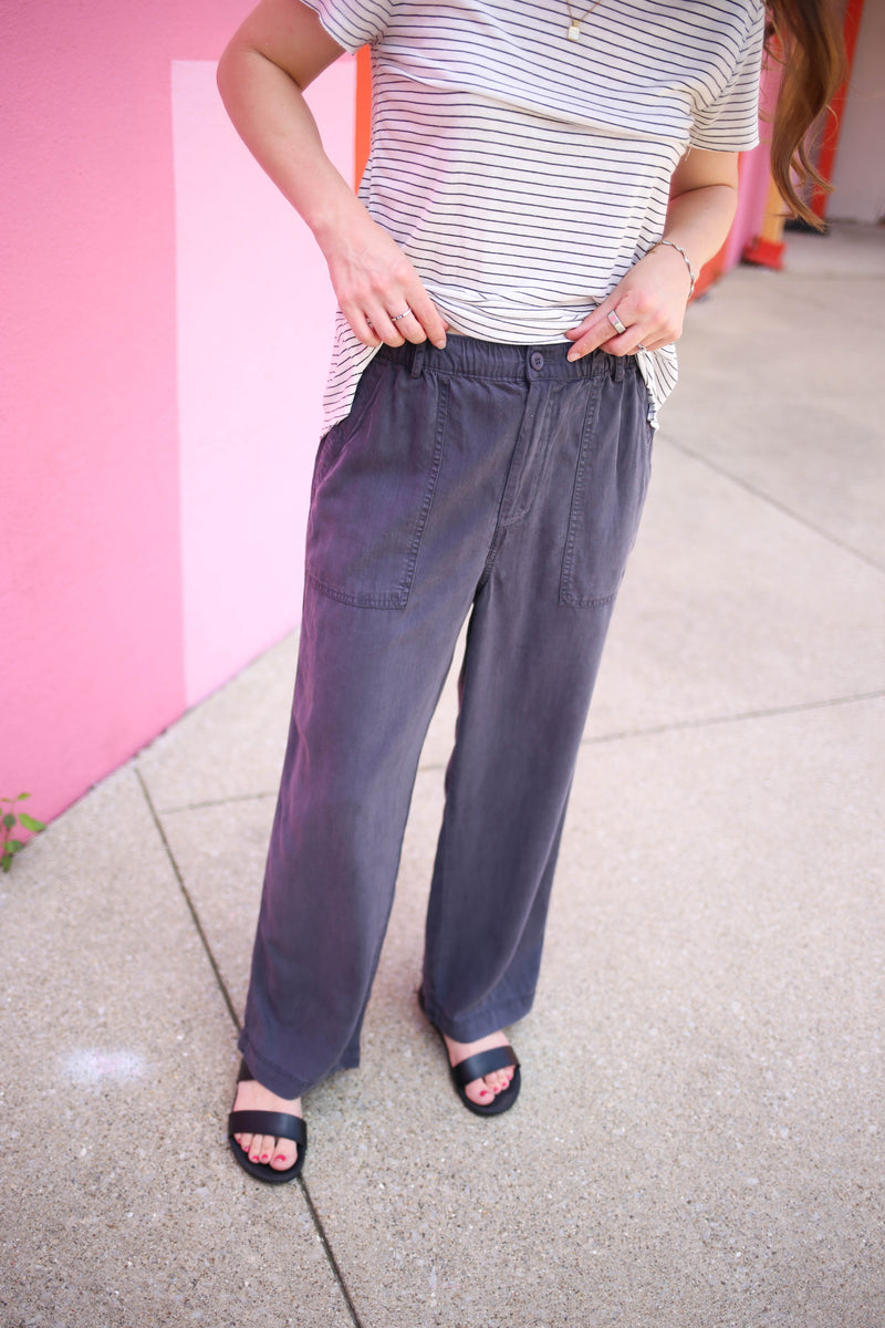womens charcoal pant
