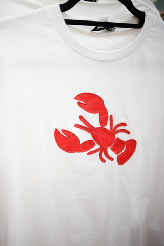 Red and White Lobster Short Sleeve Top | Maggie Hyfve