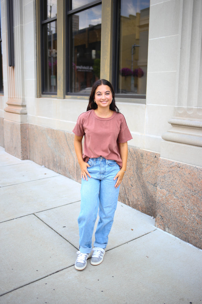 Terracotta Short Sleeve Tee | Jade Blu Pepper