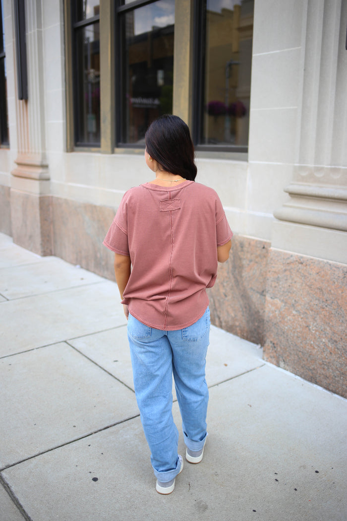 Terracotta Short Sleeve Tee | Jade Blu Pepper