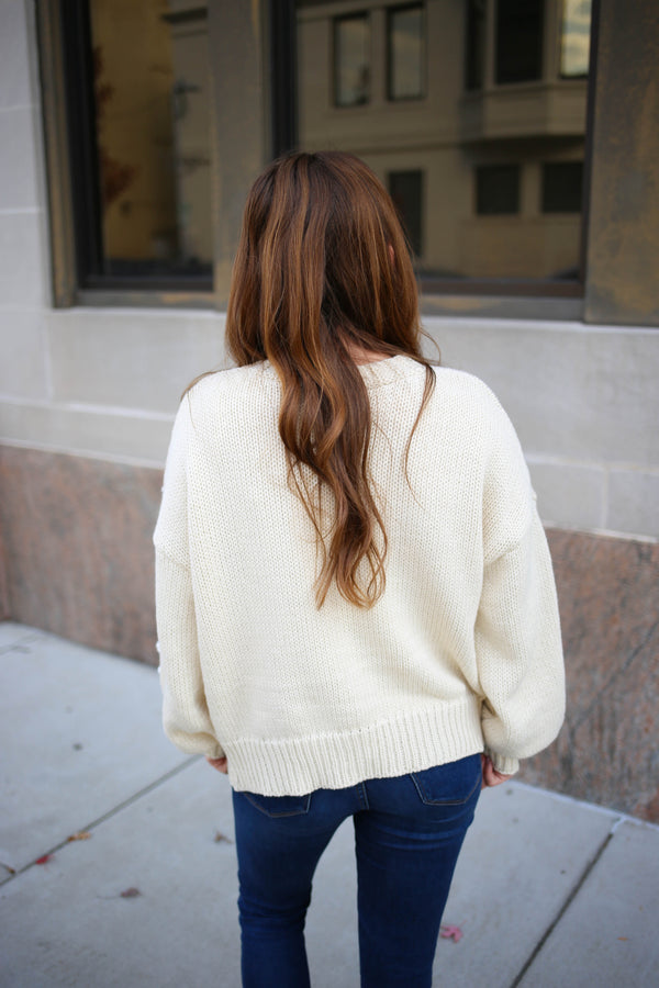 Cozy Fleece Hem Detail Plum Sweatshirt | Boutique Elise
