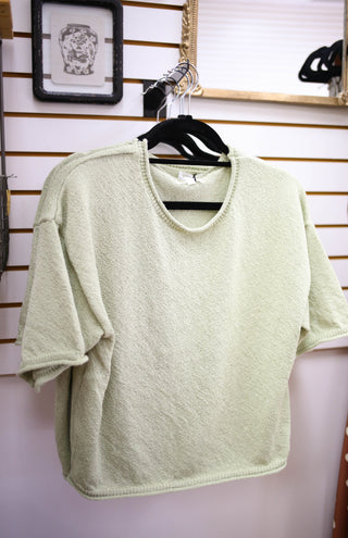 Light Green Short Sleeve Top | Kristen Blu Pepper