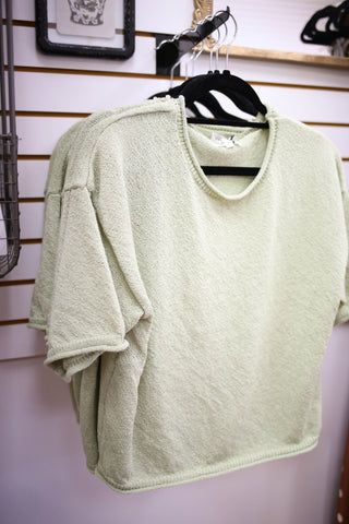 Light Green Short Sleeve Top | Kristen Blu Pepper