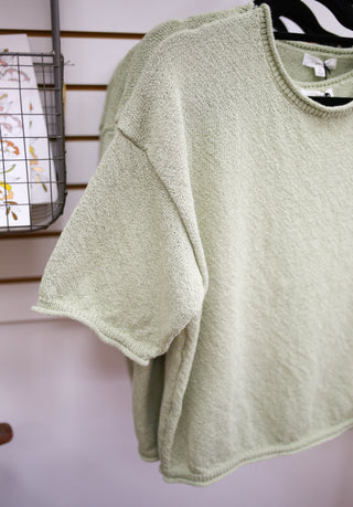 Light Green Short Sleeve Top | Kristen Blu Pepper