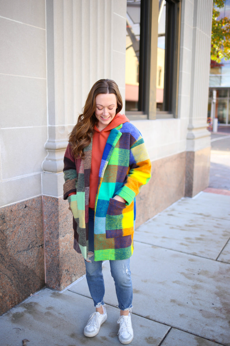 bright window pane jacket