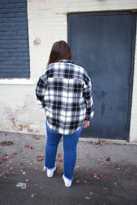 Black and White Plaid Shacket | Boutique Elise | Layla Hyfve