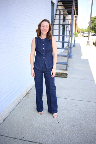 Dark Denim Pants | Rory Blu Pepper
