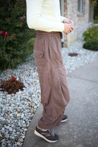Mineral Wash Cropped Cargo Pant | Kendall Dottie
