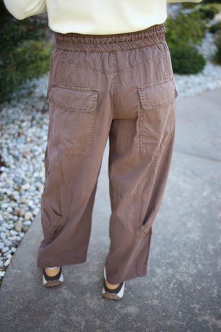 Mineral Wash Cropped Cargo Pant | Kendall Dottie