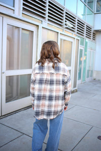 Tan and Black Plaid Flannel | Rachel tribal clothing