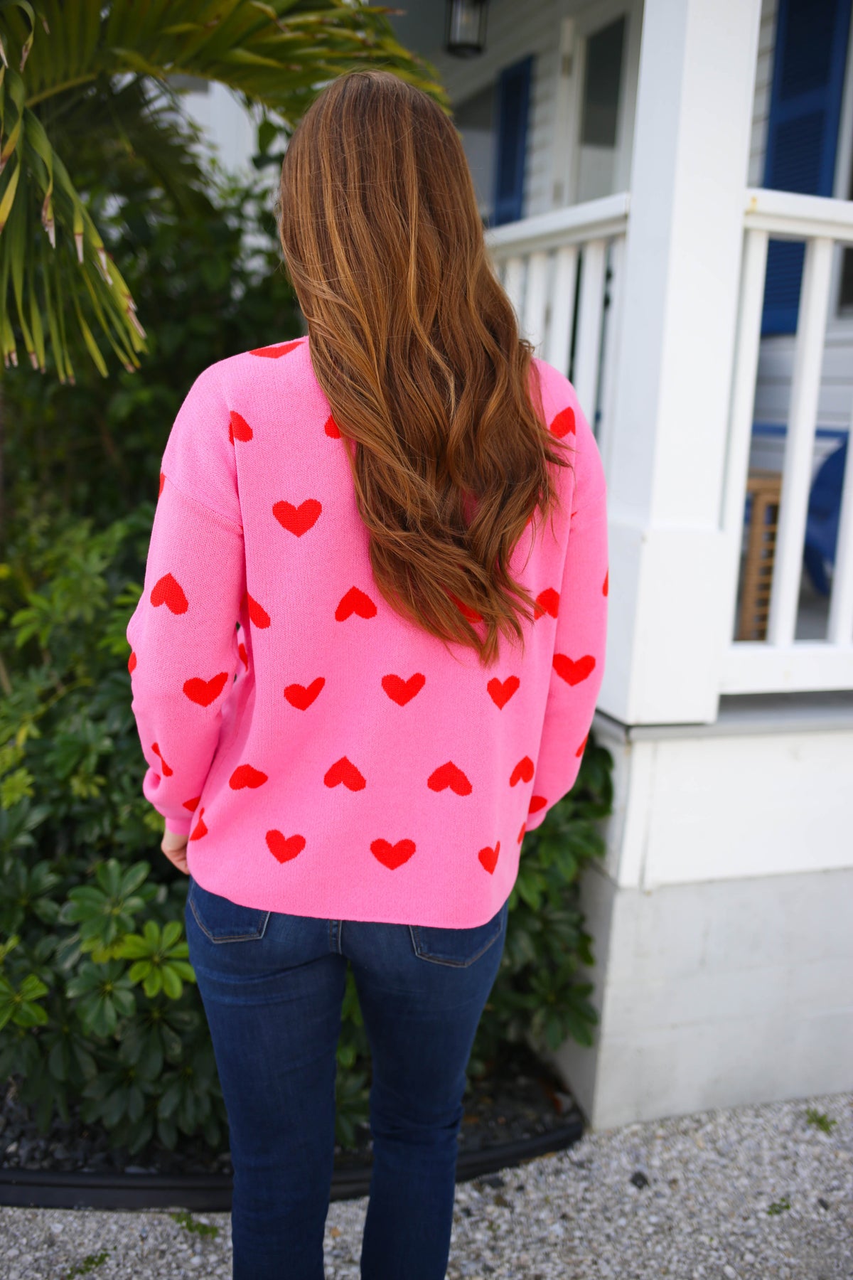 Pink and Red Hearts Sweater | Boutique Elise | Harper Staccato
