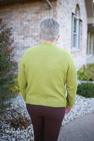 Matcha Green Toggle Button Cardigan | Toni Staccato