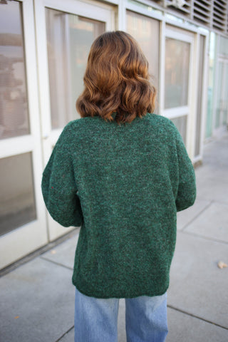 Hunter Green Mallard Duck Sweater | Sandy Very J